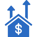 Increasing property value symbol